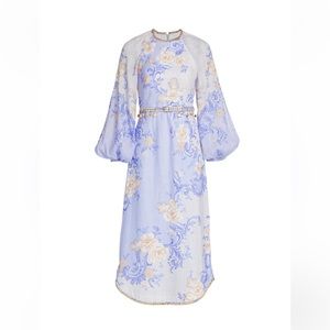 Zimmerman Postcard Linen Midi Dress